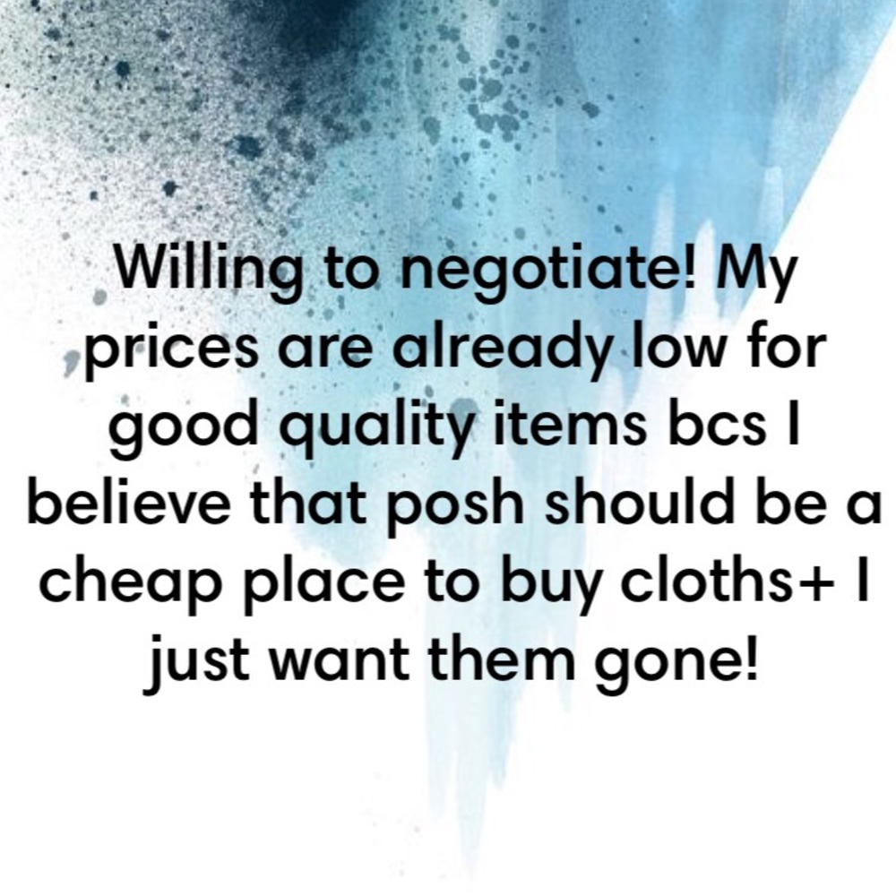 Make an offer, willing to negotiate!